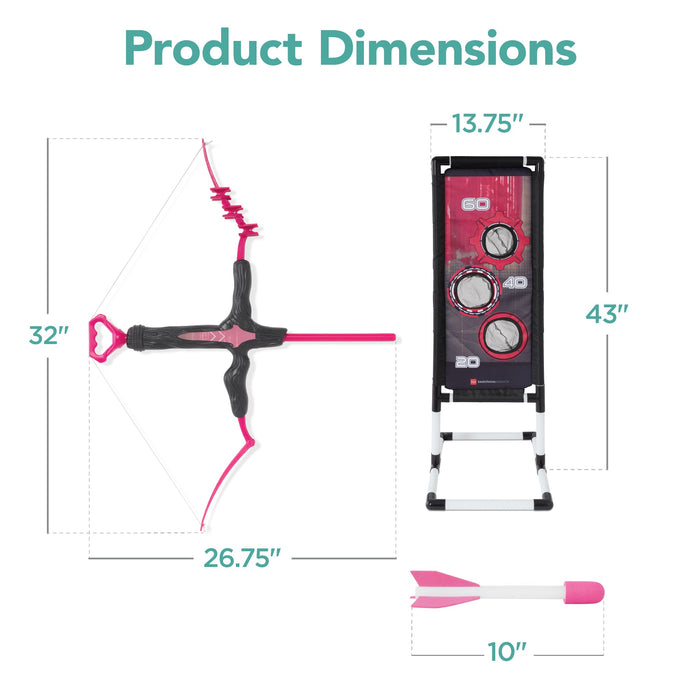 Ensemble arc et flèches pour enfants, jouet de tir à l'arc pour enfants avec support de cible