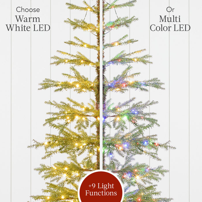 Pre-Lit Sparse Christmas Tree w/ 2-in-1 LED Lights, Cordless Connection