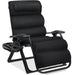 Oversized Zero Gravity Chair, Folding Outdoor Recliner w/ Removable Cushion