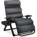 Oversized Zero Gravity Chair, Folding Outdoor Recliner w/ Removable Cushion