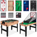 13-in-1 Combo Game Table Set w/ Ping Pong, Foosball, Basketball, Air Hockey