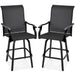 Set of 2 Swivel Barstools w/ 360 Rotation, All-Weather Mesh