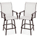 Set of 2 Swivel Barstools w/ 360 Rotation, All-Weather Mesh