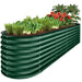 Metal Raised Garden Bed, Oval Outdoor Planter Box for Vegetables - 8x2x2ft