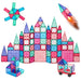 110-Piece Kids Magnetic Tiles STEM Construction Toy Building Block Set