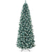 Pre-Lit Blue Spruce Pencil Christmas Tree w/ Metal Base, Incandescent Lights