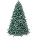 Pre-Lit Blue Spruce Christmas Tree w/ Foldable Base, Incandescent Lights