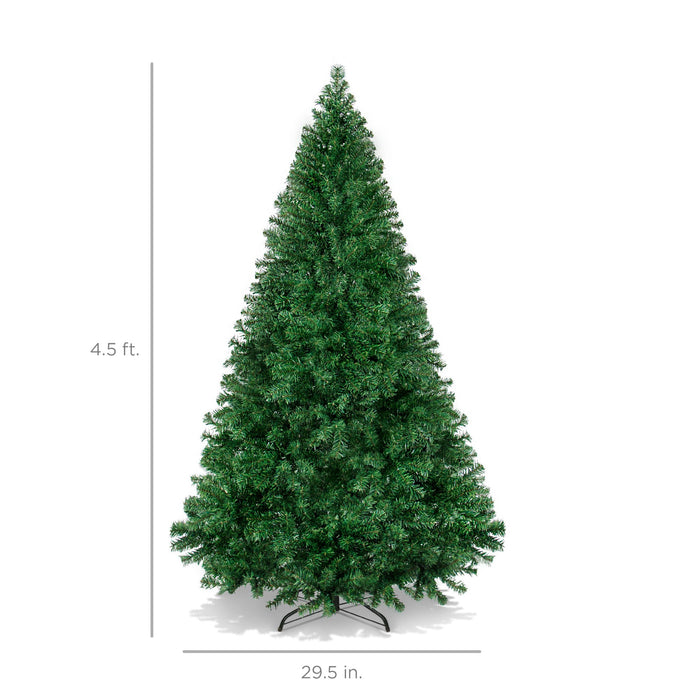 Sapin de Noël artificiel de qualité supérieure avec base en métal pliable