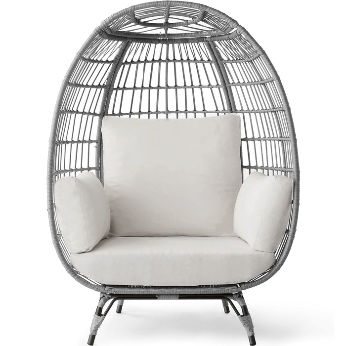 Wicker Egg Chair Oversized Indoor Outdoor Patio Lounger