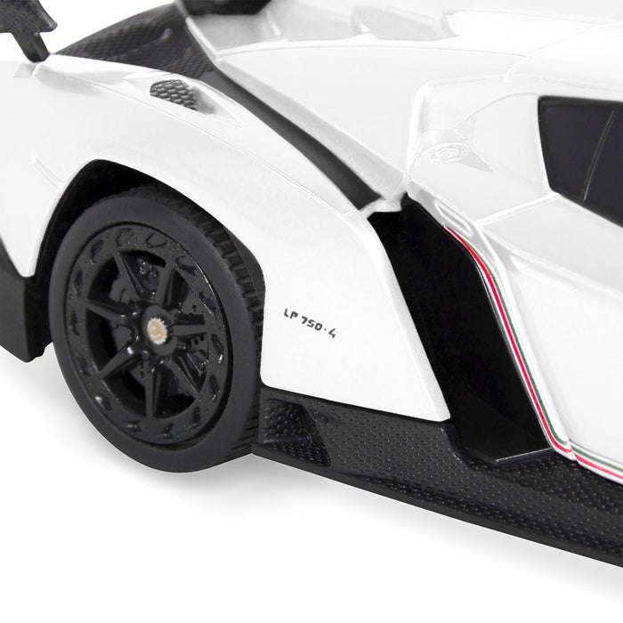 1/24 Kids RC Lamborghini Veneno Racing Car Toy w/ Lights, Shock Suspension