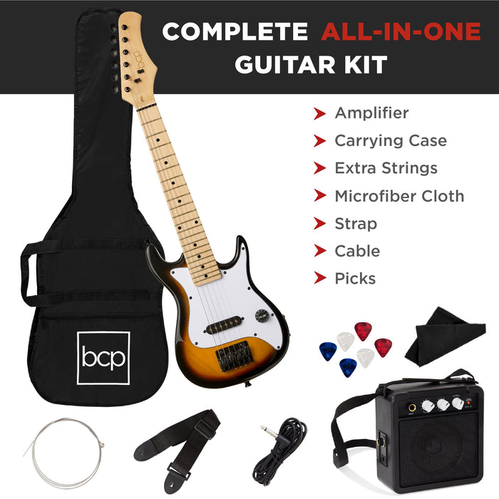 Kit de démarrage pour guitare électrique pour enfants avec amplificateur 5 W - 30 po