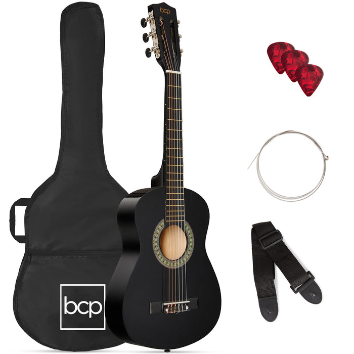 Kids Acoustic Guitar Beginner Starter Kit with Carrying Case - 30in