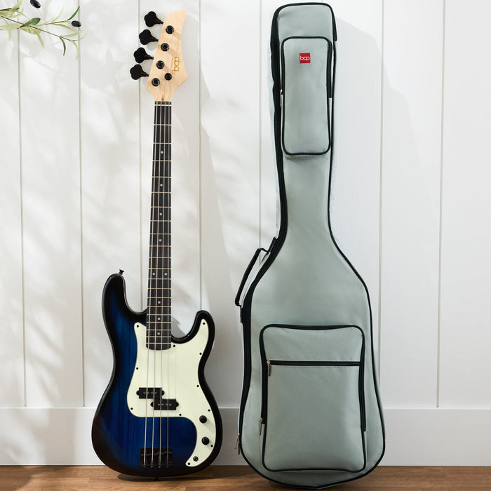 Guitare basse électrique 4 cordes pour débutant avec étui rembourré