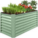 Outdoor Metal Raised Garden Bed for Vegetables, Flowers, Herbs - 4x2x2ft