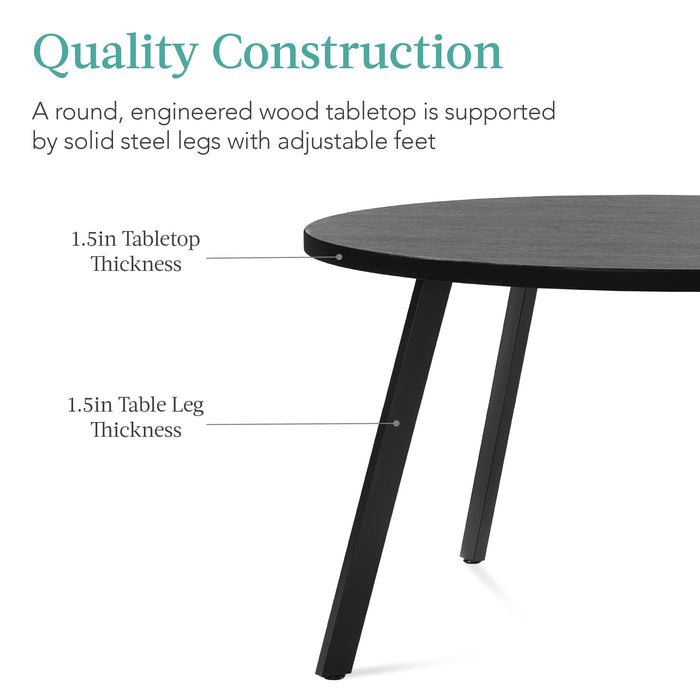 Best Choice Products Round Dining Table w/Steel Legs