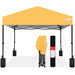 One-Person Setup Instant Pop Up Canopy w/ Case, 4 Weight Bags - 12x12ft