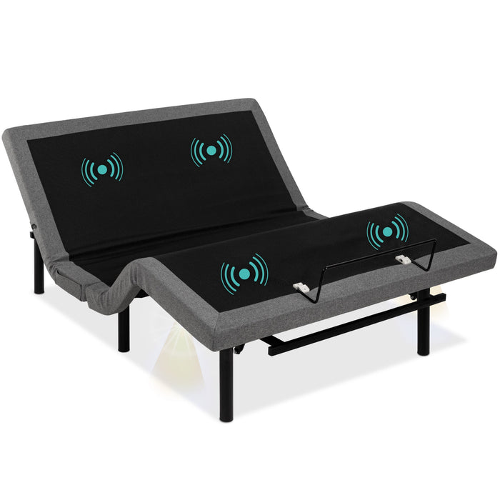 Adjustable Bed Base with Massage, Remote, USB Ports