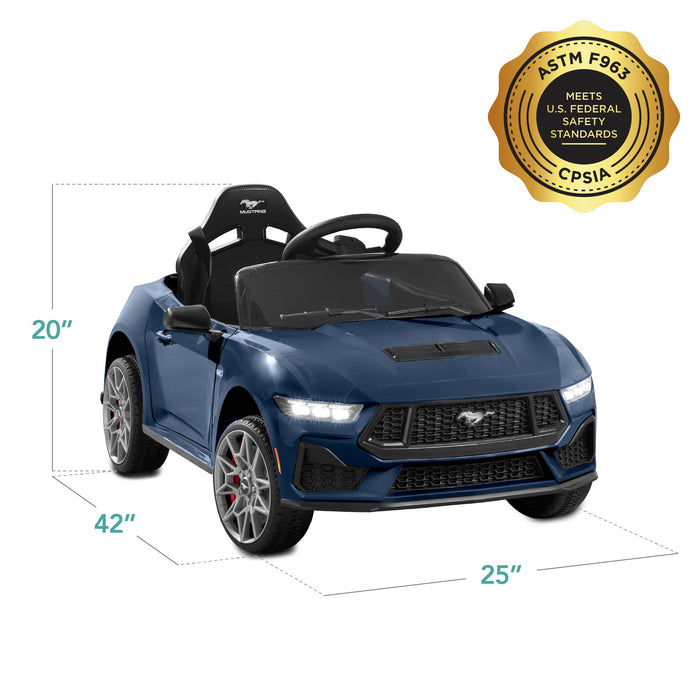 12V Kids Ride-On Car Officially Licensed Ford Mustang w/ Remote, 2 Speeds