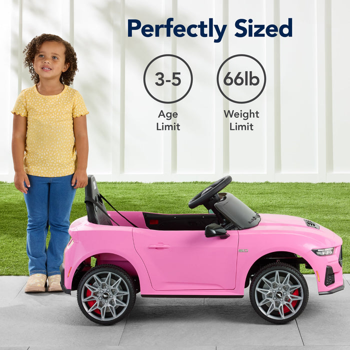 12V Kids Ride-On Car Officially Licensed Ford Mustang w/ Remote, 2 Speeds