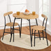 3-Piece Oval Dining Table Set, Small Kitchen Set w/ 2 Chairs