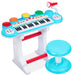 37-Key Kids Electric Keyboard w/ Microphone, Stool