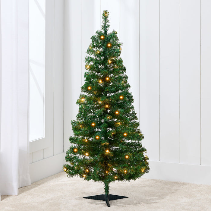 Prelit Colorful Mini Spruce Christmas Tree w/ LED Lights - 4ft