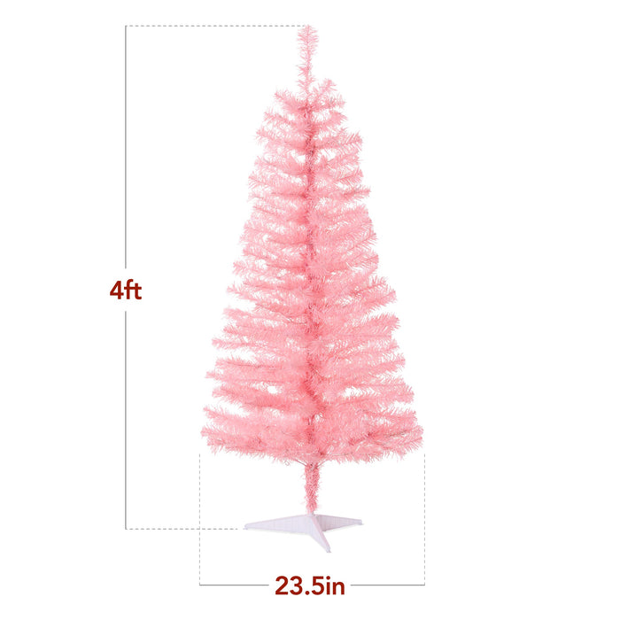 Prelit Colorful Mini Spruce Christmas Tree w/ LED Lights - 4ft