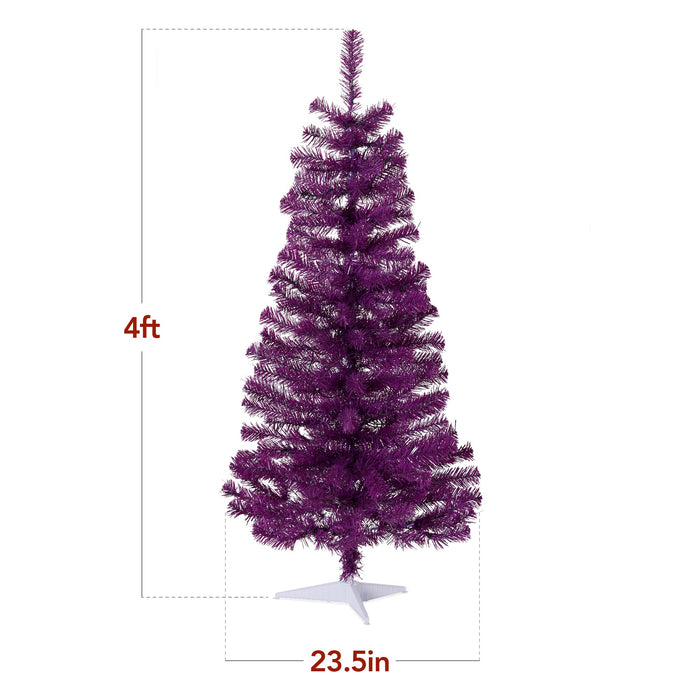 Prelit Colorful Mini Spruce Christmas Tree w/ LED Lights - 4ft