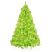 Pre-Lit Artificial Lime Green Christmas Tree w/ Incandescent Lights