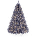 Pre-Lit Artificial Charcoal Gray Christmas Tree w/ Incandescent Lights