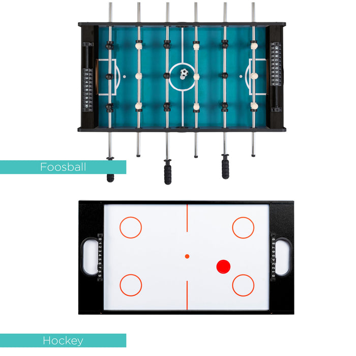 4-in-1 Multi Game Table Set w/ Air Hockey, Table Tennis, Billiards, Foosball