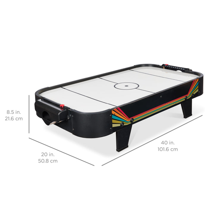 Table de jeu d'arcade Air Hockey avec 2 rondelles, 2 attaquants - 40 pouces