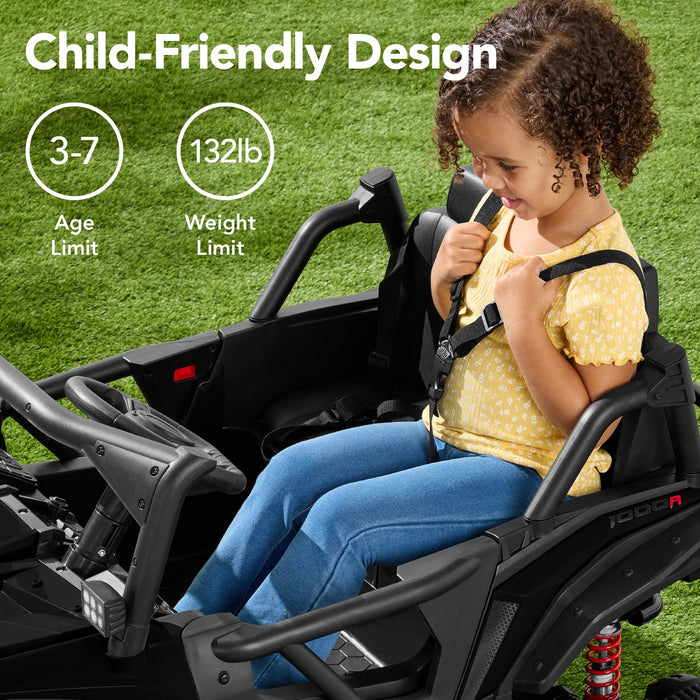 Véhicule tout-terrain pour enfants 24 V sous licence officielle Honda Talon avec télécommande et lumières LED