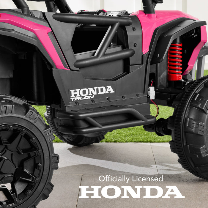 Véhicule tout-terrain pour enfants 24 V sous licence officielle Honda Talon avec télécommande et lumières LED