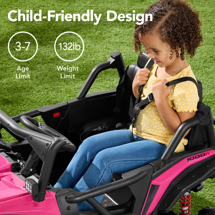 Véhicule tout-terrain pour enfants 24 V sous licence officielle Honda Talon avec télécommande et lumières LED