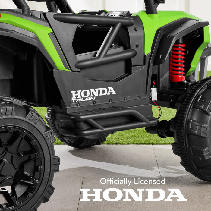 Véhicule tout-terrain pour enfants 24 V sous licence officielle Honda Talon avec télécommande et lumières LED