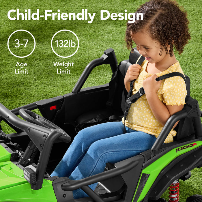 Véhicule tout-terrain pour enfants 24 V sous licence officielle Honda Talon avec télécommande et lumières LED