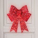 Pre-Lit Large Christmas Bow Decoration, Holiday Decor w/ 8 Functions