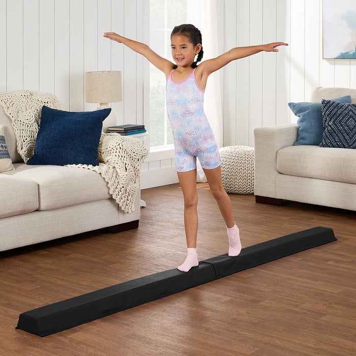 Folding Floor Balance Beam for Gymnastics Practice, Exercise - 8ft