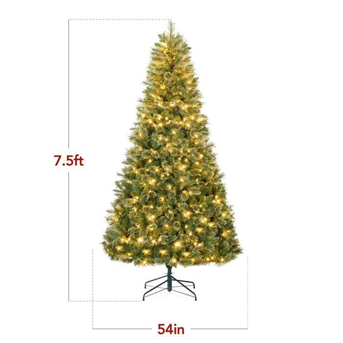 Pre-Lit Premium Cashmere Christmas Tree w/ Cordless Connection, LED Lights