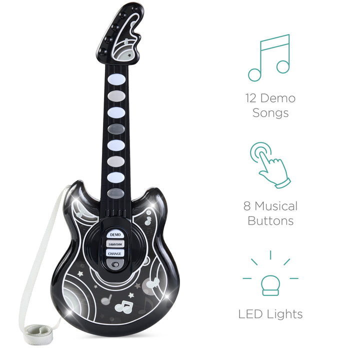 Jouet de guitare pour enfants avec microphone et support - 19 pouces