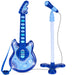 Kids Pretend Play Guitar Musical Instrument Toy w/ Microphone, Stand - 19in