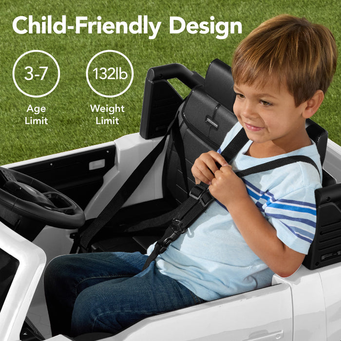 Voiture pour enfants 24 V sous licence officielle Ford Lightning avec télécommande, 2 vitesses