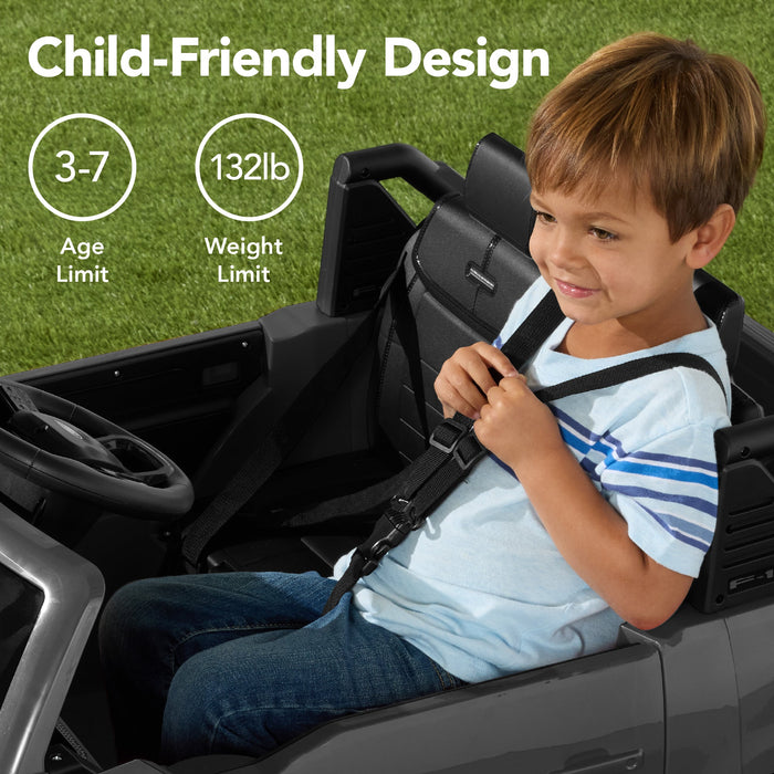 Voiture pour enfants 24 V sous licence officielle Ford Lightning avec télécommande, 2 vitesses