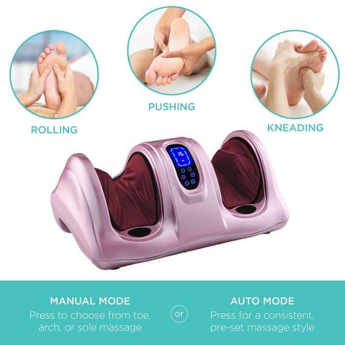 Masseur thérapeutique pour les pieds avec rouleaux à haute intensité, télécommande, 3 modes