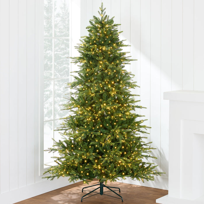 Pre-Lit Artificial Full Aspen Christmas Tree w/ 2-in-1 Twinkling Micro LEDs