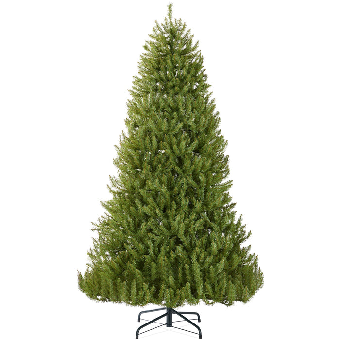 Premium Artificial Nordic Fir Hinged Christmas Tree w/ Foldable Metal Base