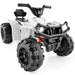 12V Kids Ride-On 4-Wheeler Quad ATV Car w/ 2.4mph Max, Bluetooth, Headlights