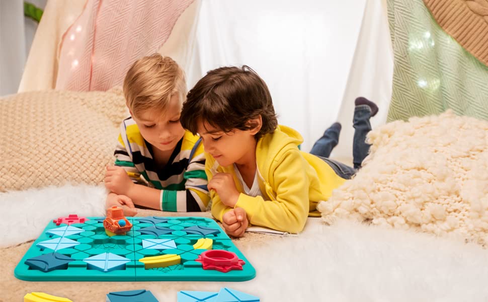 Logical road building game, engaging learning tool