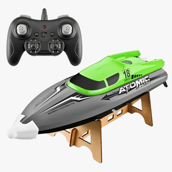 High-Speed RC Racing Boat, Water-Cooled with Auto-Reset Function